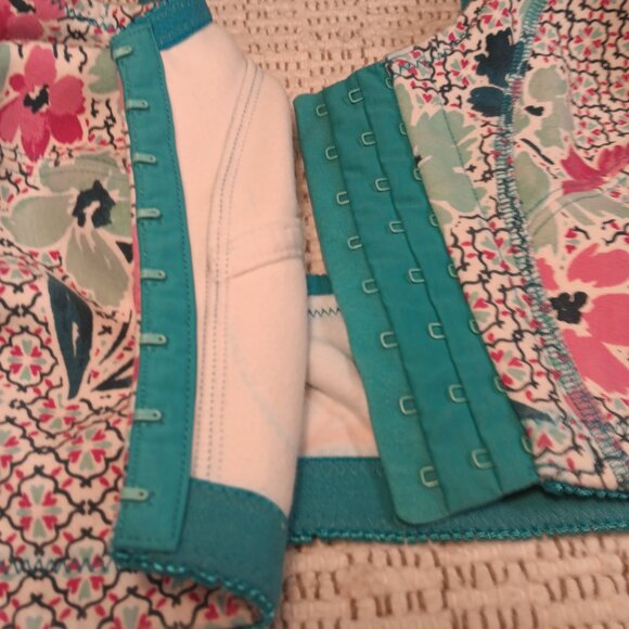 Comfort Choice woman's plus size front close cotton wireless bra sz 48D - Picture 7 of 11